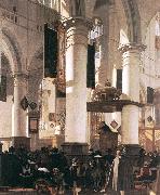 WITTE, Emanuel de Interior of a Church china oil painting reproduction